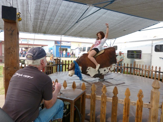 Traveling bull: Couple brings mechanical bull riding to Ravalli County Fair