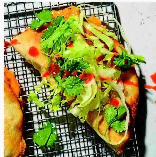 Oven baked cheesy potato tacos delight