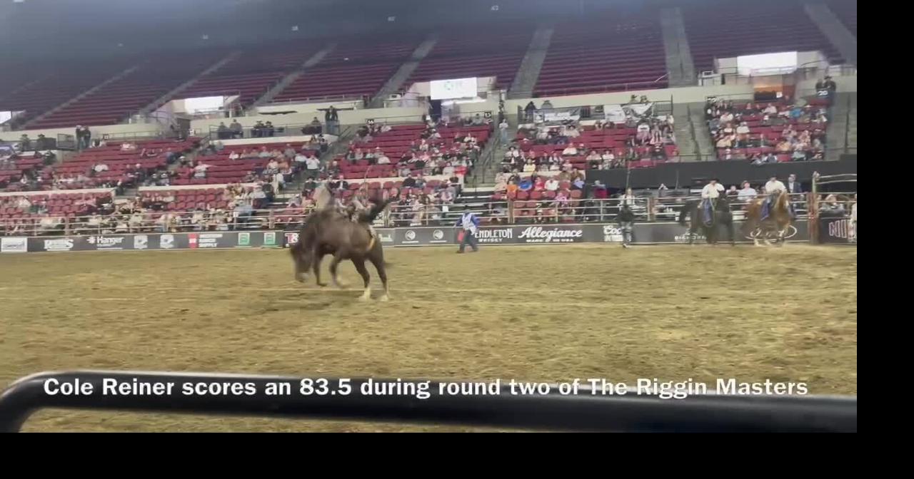 Wyoming cowboy Cole Reiner rides In Hawk at 2026 The Riggin Masters
