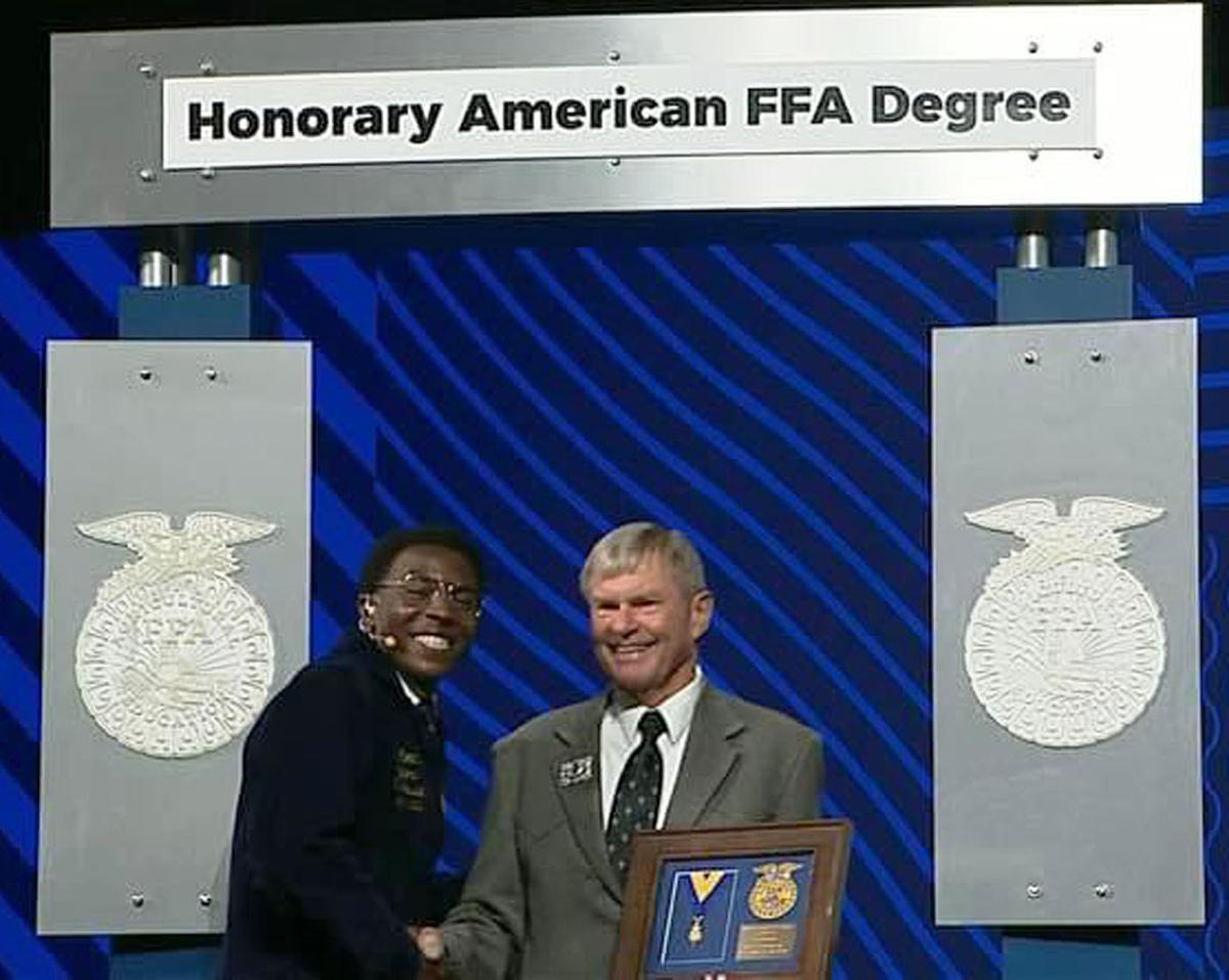 Ffa Awards In Order Stevi resident receives national Honorary American FFA Degree