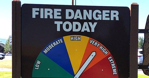 Bitterroot National Forest moves to "Very High" fire danger