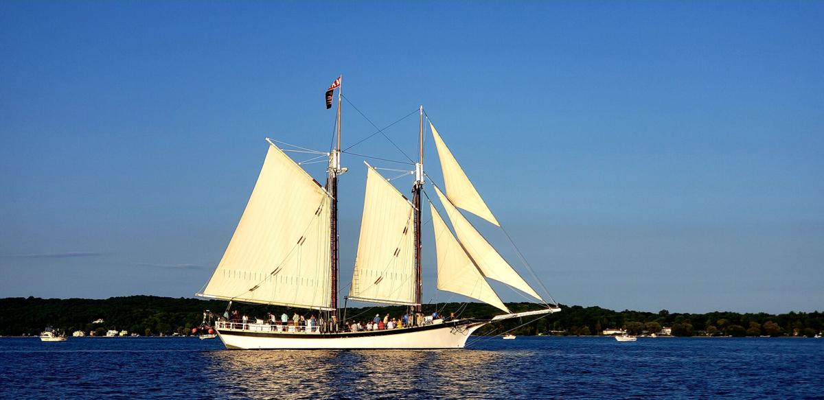 goeyes101421Tall ship sailing on West Bay. Photo by Jerry Mikowski.jpg