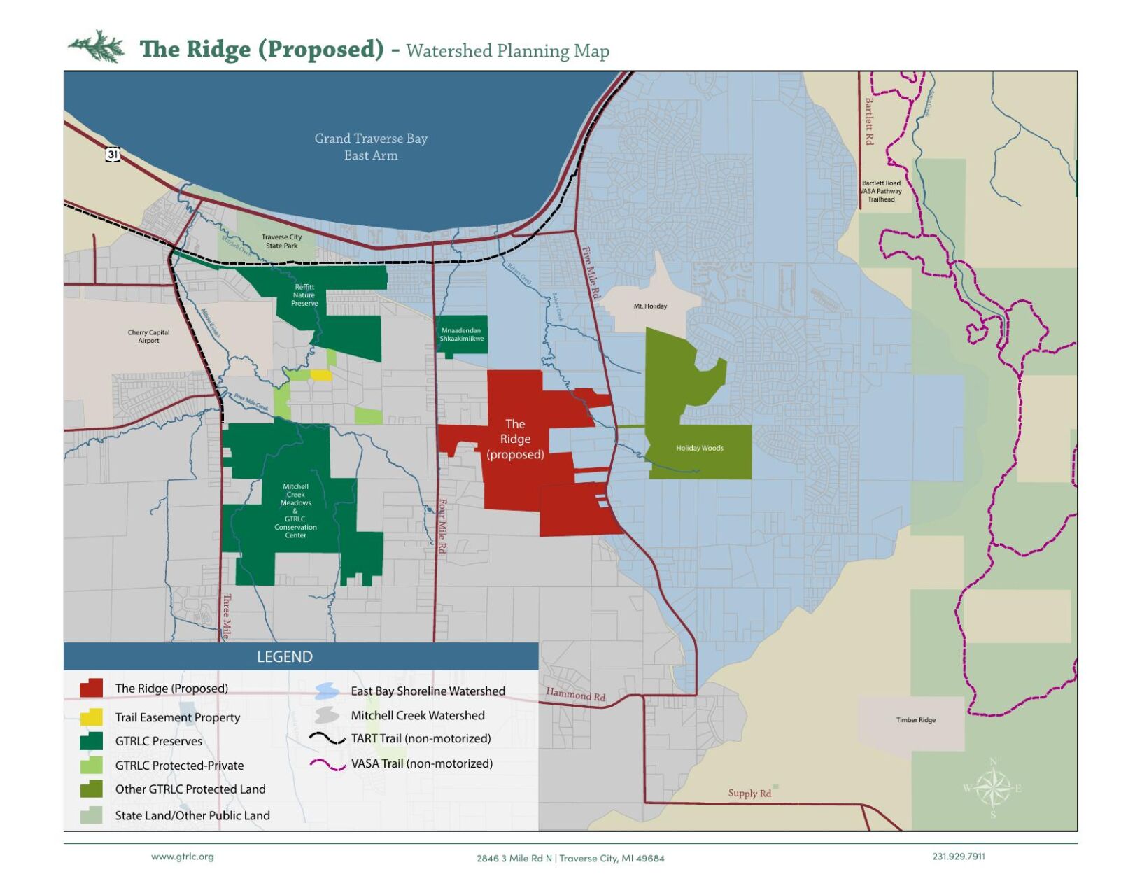 Traverse City Vasa Trail Map