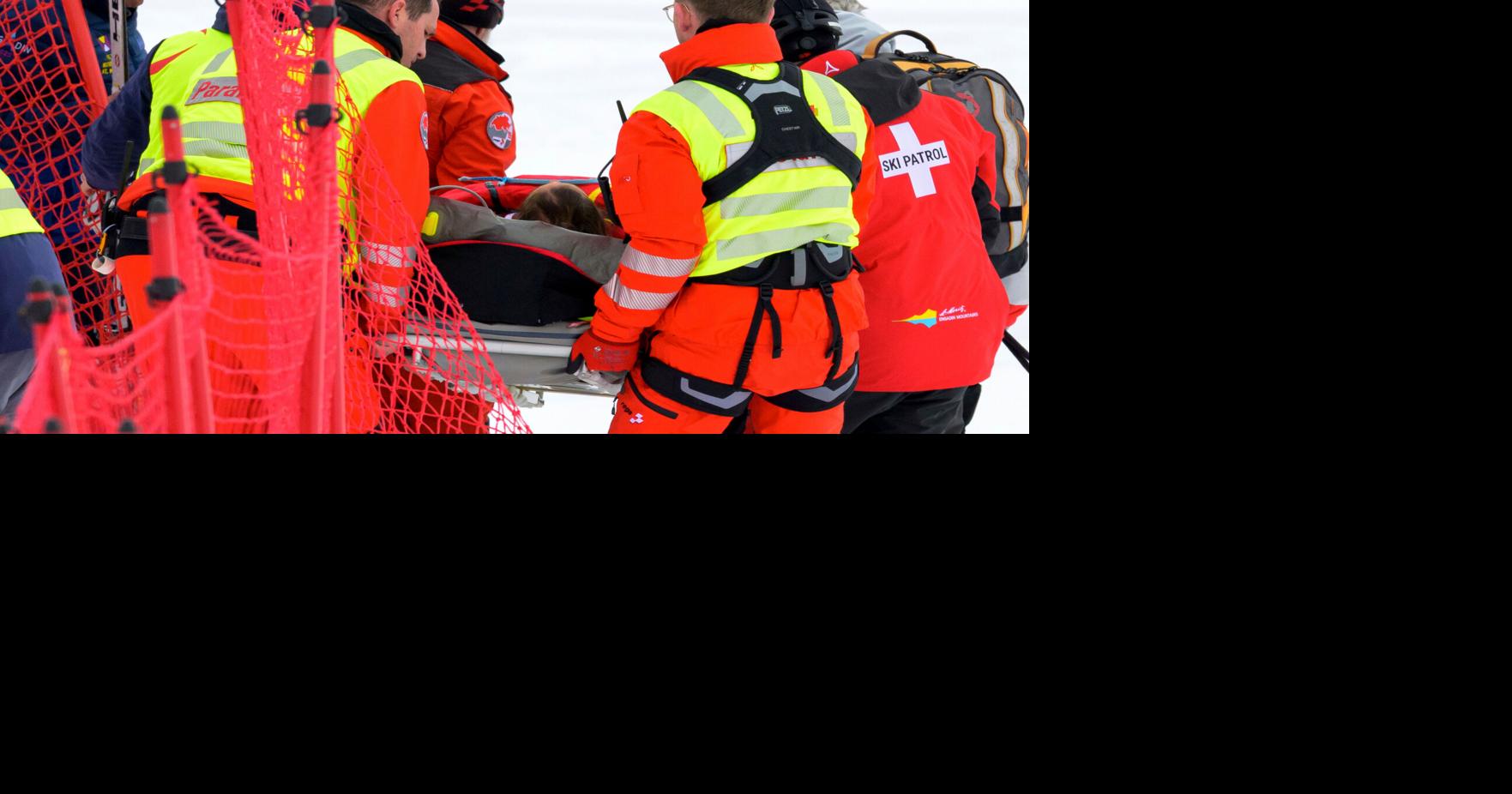 Olympic ski champion Michelle Gisin airlifted after downhill crash in latest setback for Swiss team