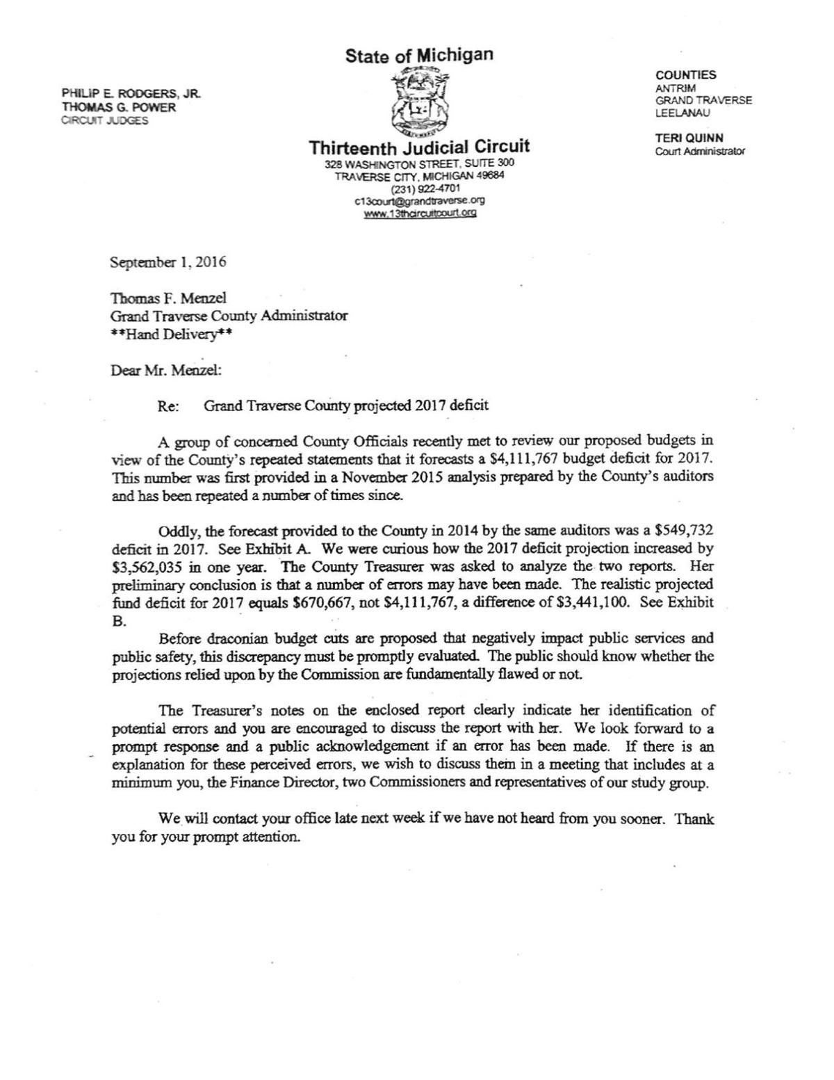 letter from 13th circuit court judges record eagle com letter to the judge format