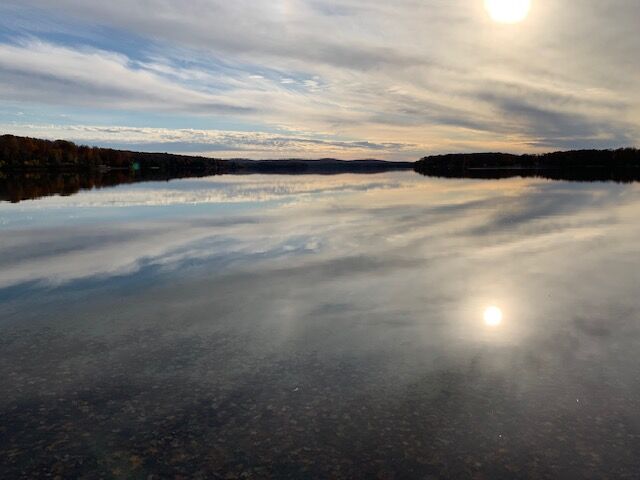 goeyes011322Perfect reflections on Duck Lake in Grawn. Photo by Elden Zang.jpg