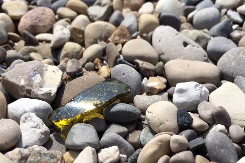 Glass Broken Deliberately At Good Harbor Beach Local