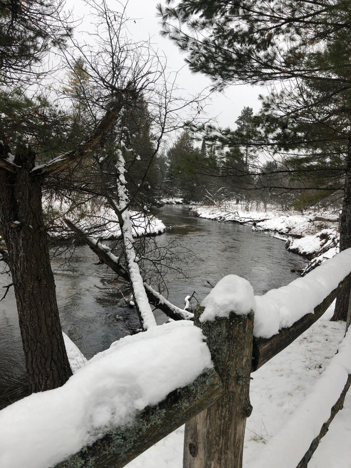 goeyes021821Muncie Lakes Ski Trail, checkpoint #9, Boardman River. Photo by Lousie Holder..jpg