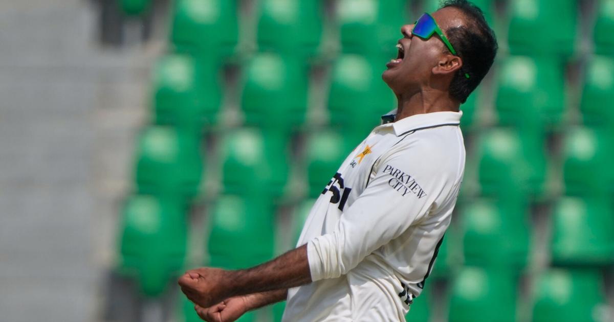 Pakistan closes in on victory over world test champion South Africa in series-opening match