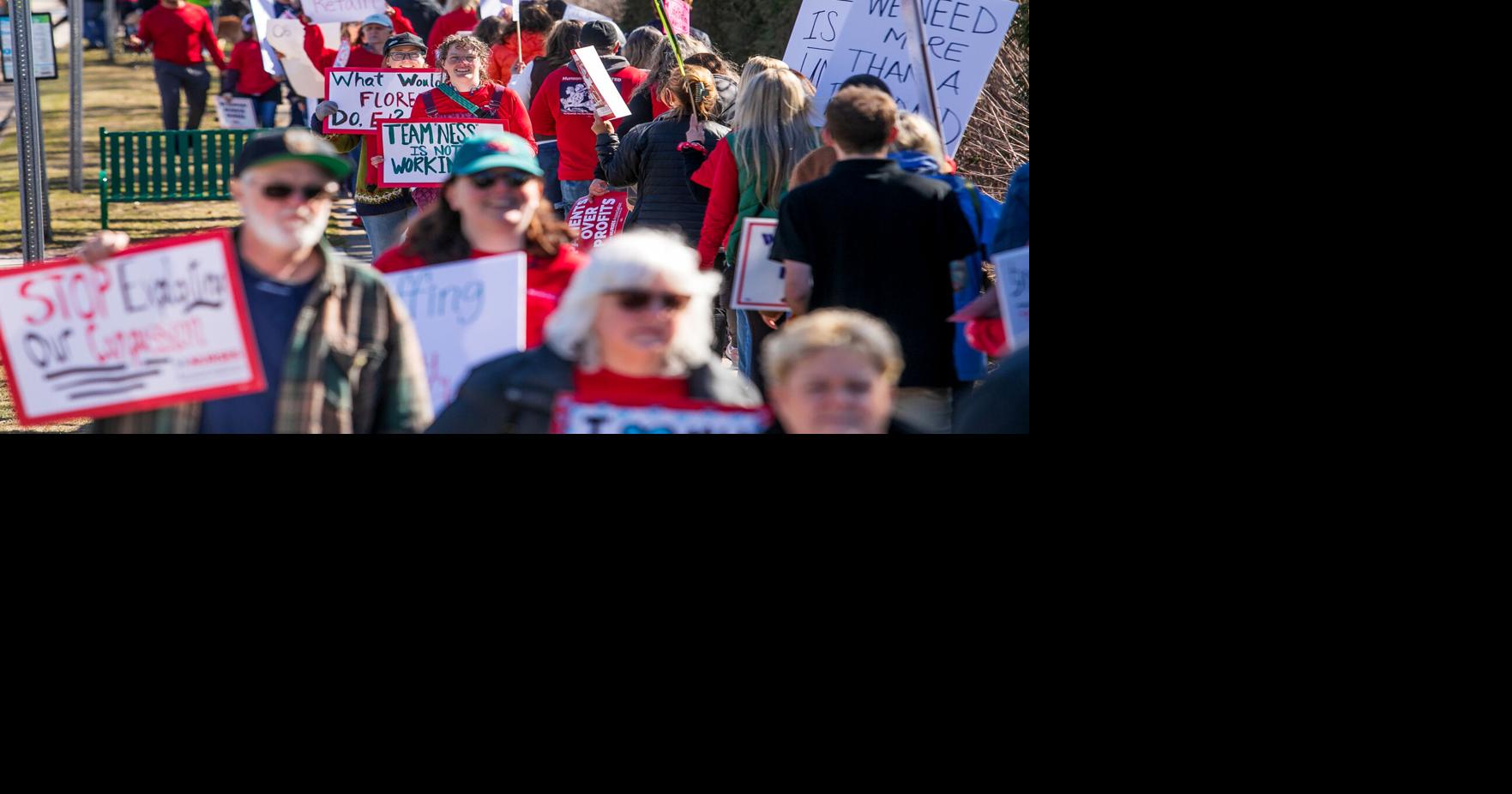 MUNSON MEDICAL CENTER: Nurses march with a message