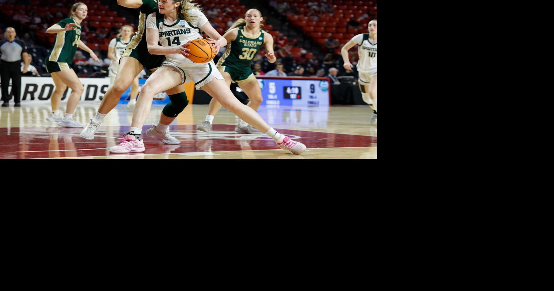 Michigan State rallies for 65-62 win over big underdog Colorado State in women's NCAA Tournament