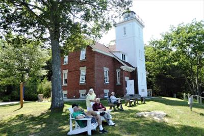 40 Mile Point Lighthouse north of  Rogers City was constructed in an unusual square shape .jpg