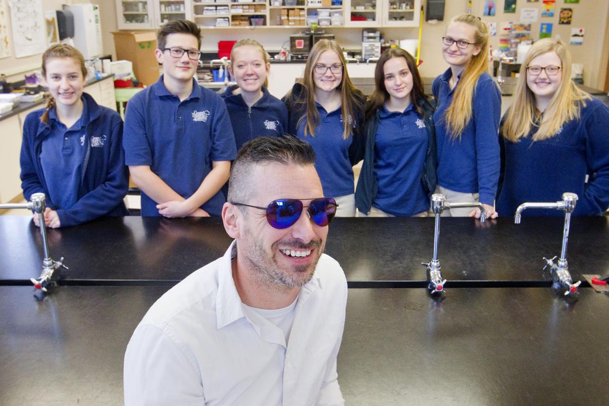Grand Traverse Academy Students Give Color-corrective Glasses To Colorblind Teacher Northern Living Record-eaglecom