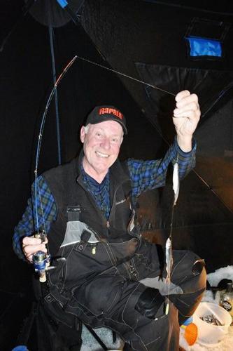 Jigging Smelt: Ice To Table! Fishing At Night With A Night Light And  Special Guest r🙃😀 