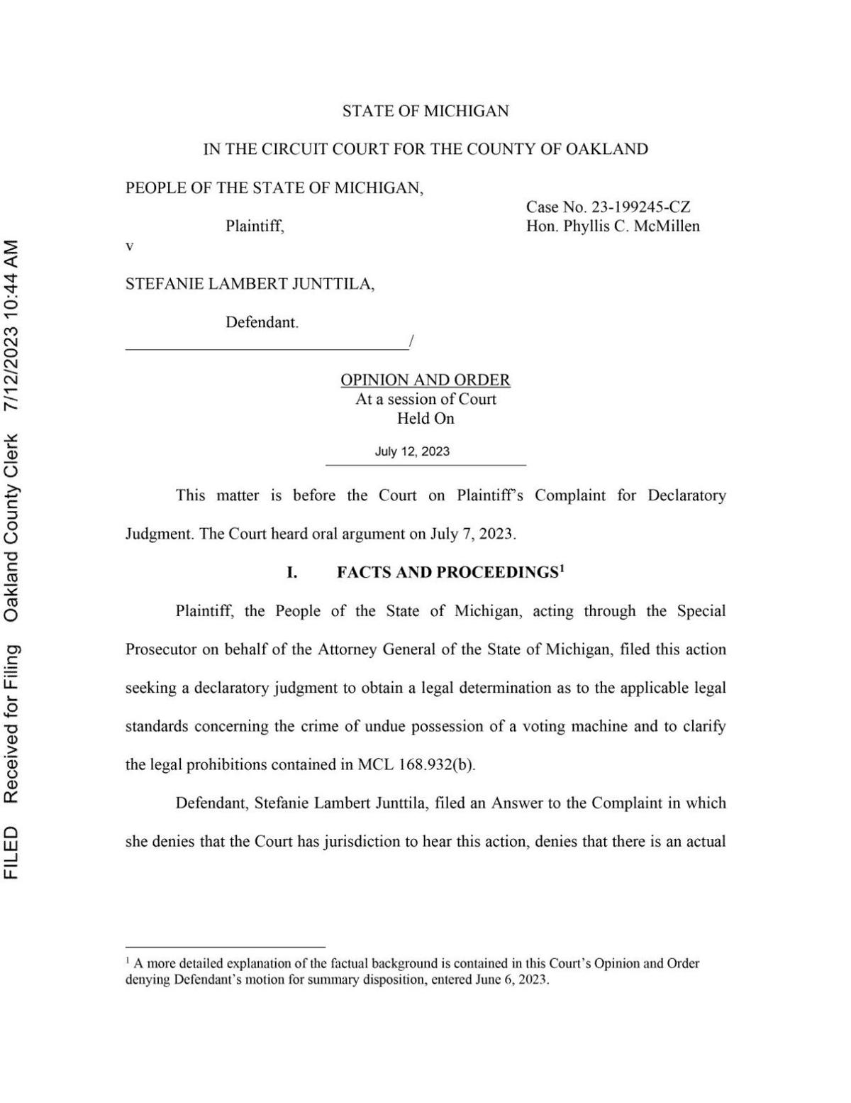 Big Lie': Dismissed election case cited by federal, state investigators |  Local News | record-eagle.com