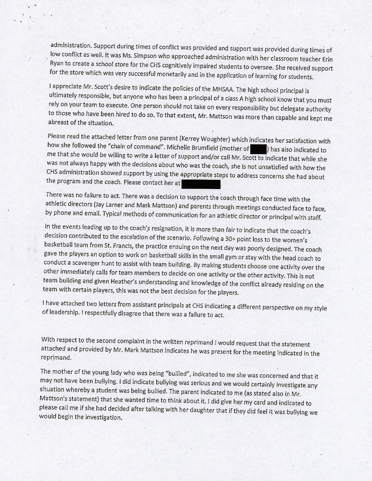 close letter reprimand how a to surrounds Turmoil News resignation Local coach's close letter reprimand how a to surrounds Turmoil News resignation Local coach's
