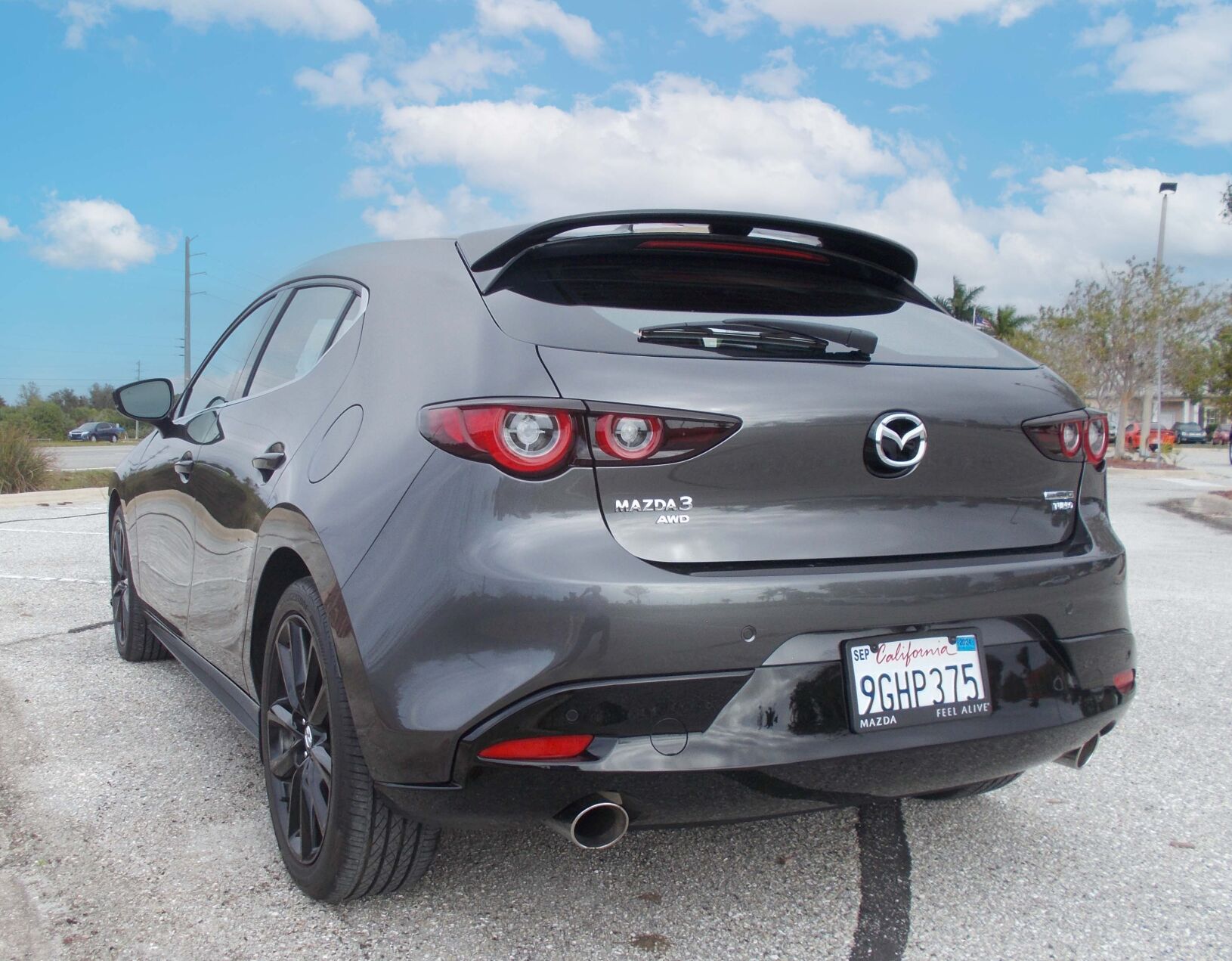 Mazda 3 deals rear view