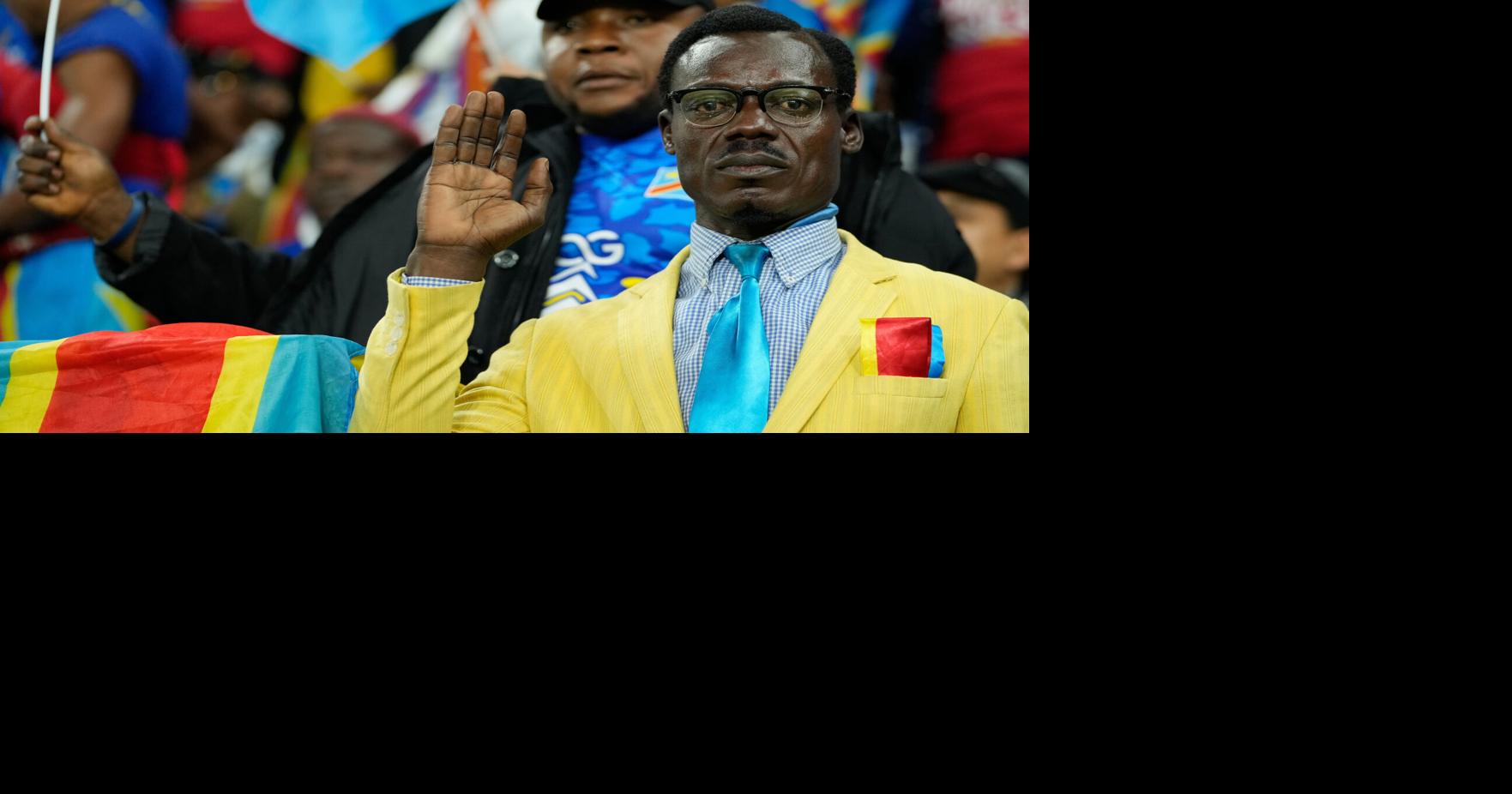 Statuesque Congo fan 'Lumumba' stands above all others at Africa Cup