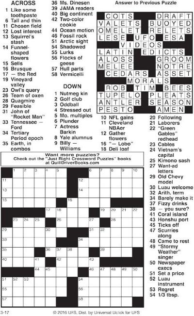 Crossword Puzzle Entertainment recordargusnews com