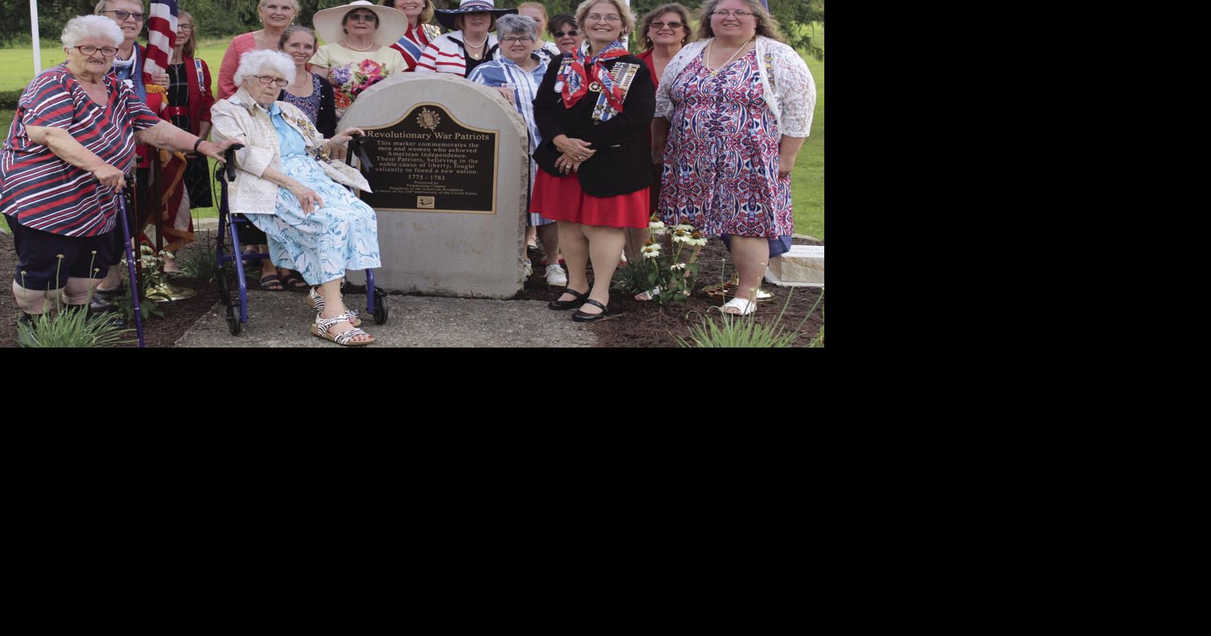 Pymatuning Chapter of DAR dedicates Revolutionary War memorial as part