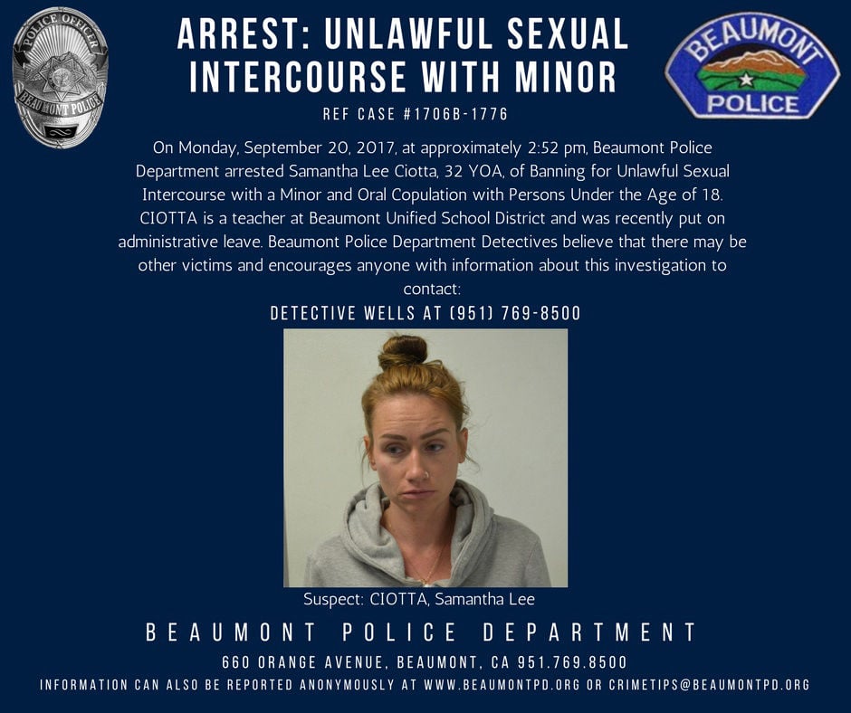 Beaumont teacher arrested for sexual misconduct recordgazette