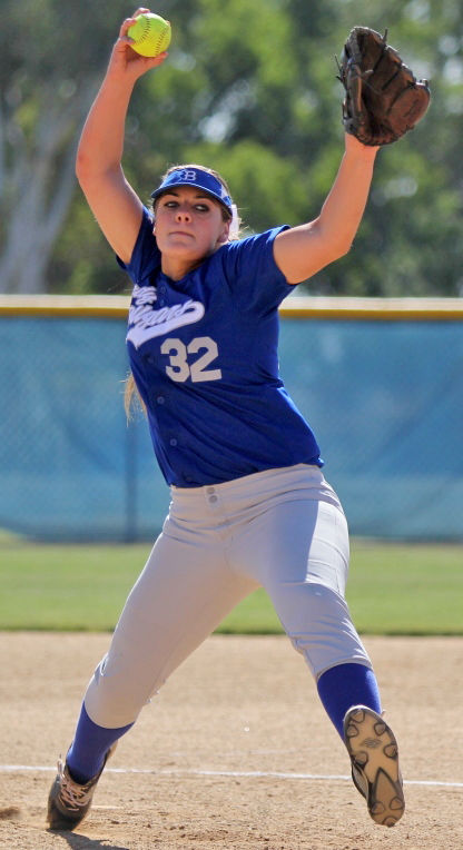 Banning Beaumont softball Assault on first place