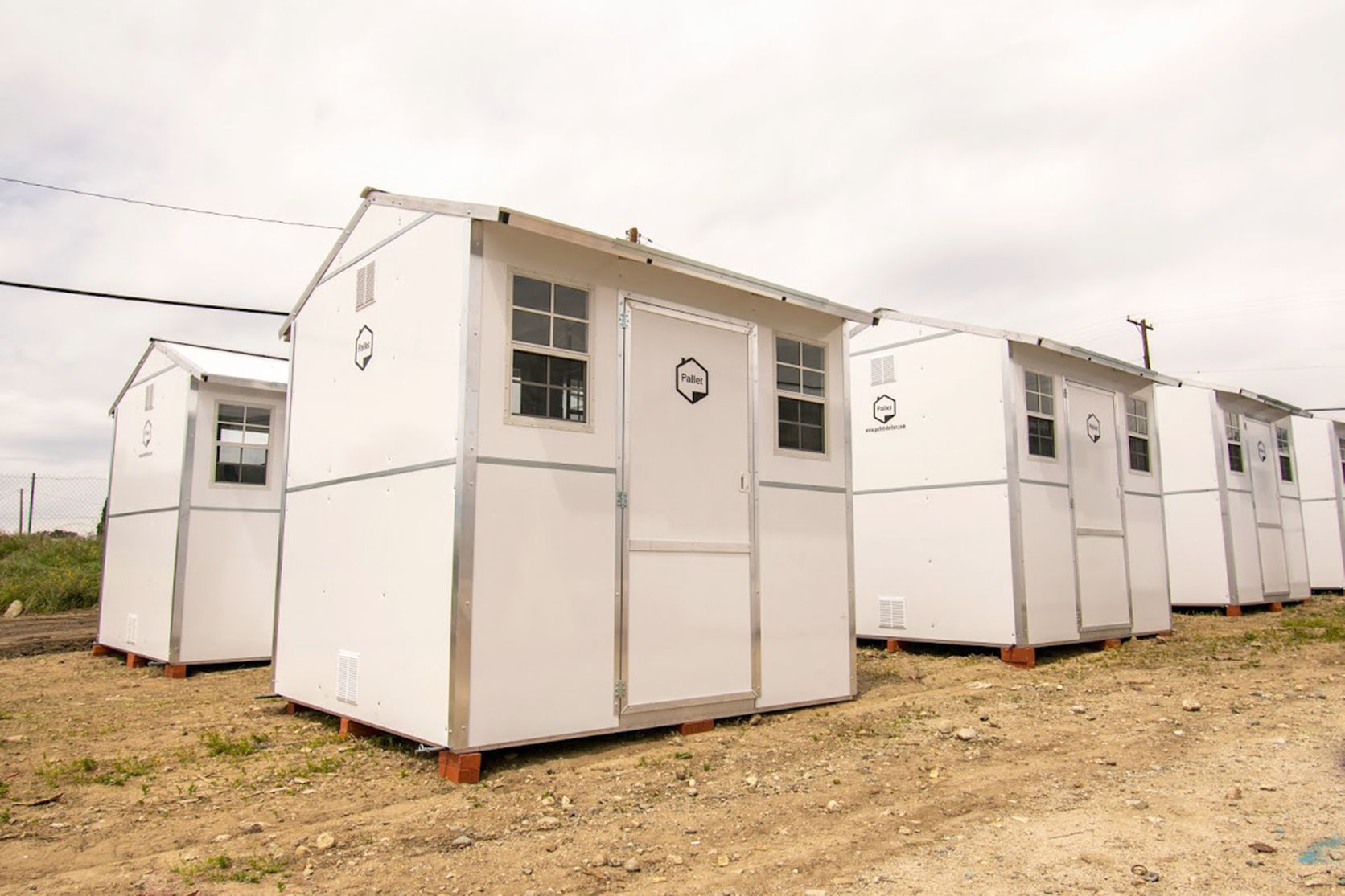 Shelters made by former homeless for the homeless delivered to