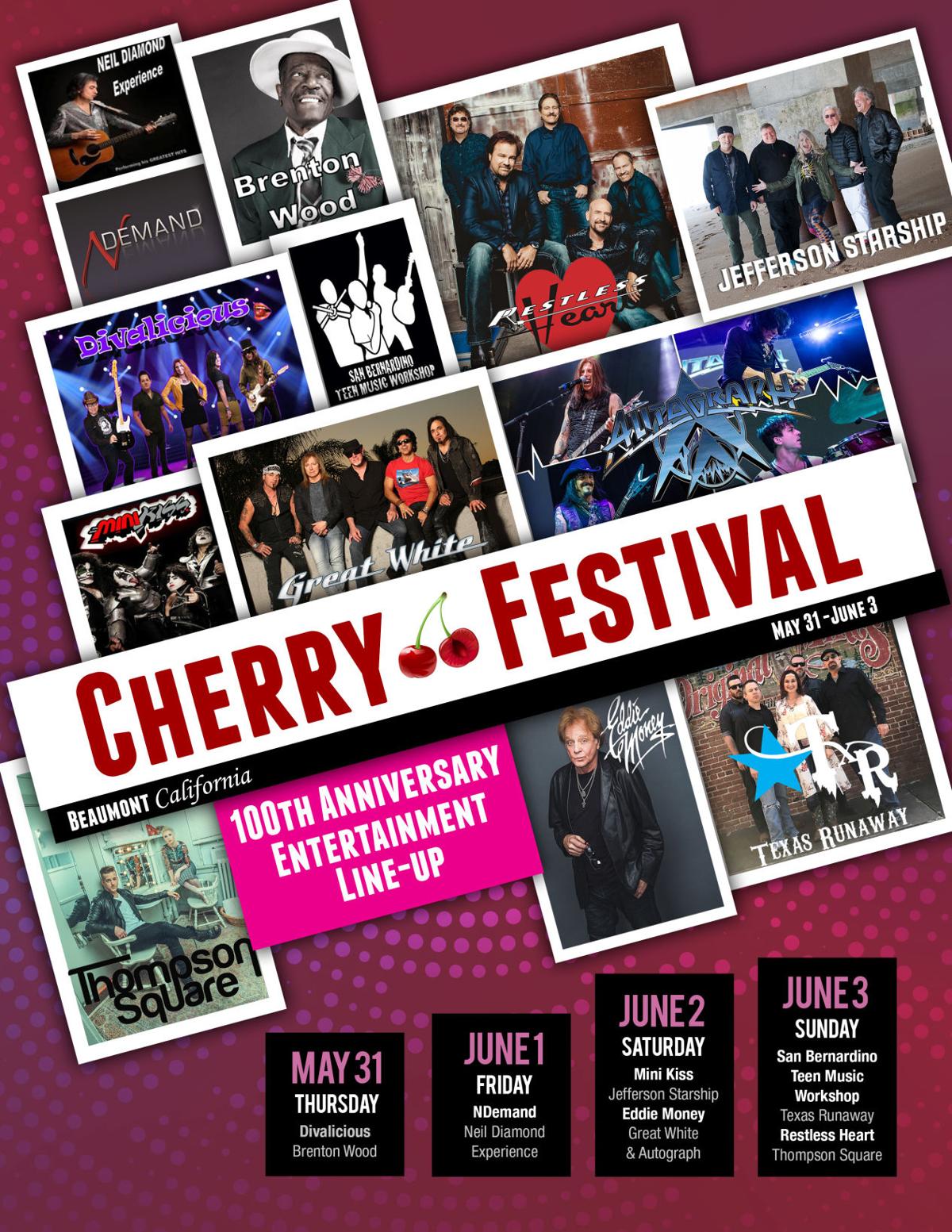 Cherry Festival entertainment lineup announced for 2018