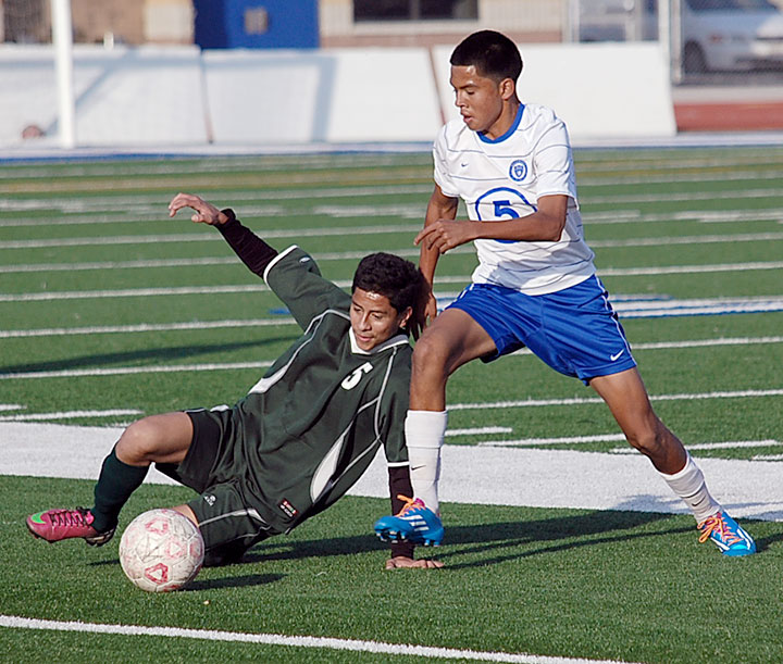 Beaumont and Banning teams meet on the soccer field in non league