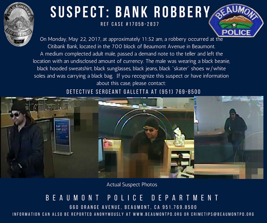 Robbery at Citibank in Beaumont recordgazette