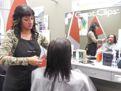 Veterans Receive Free Hair Cuts At Great Clips Business