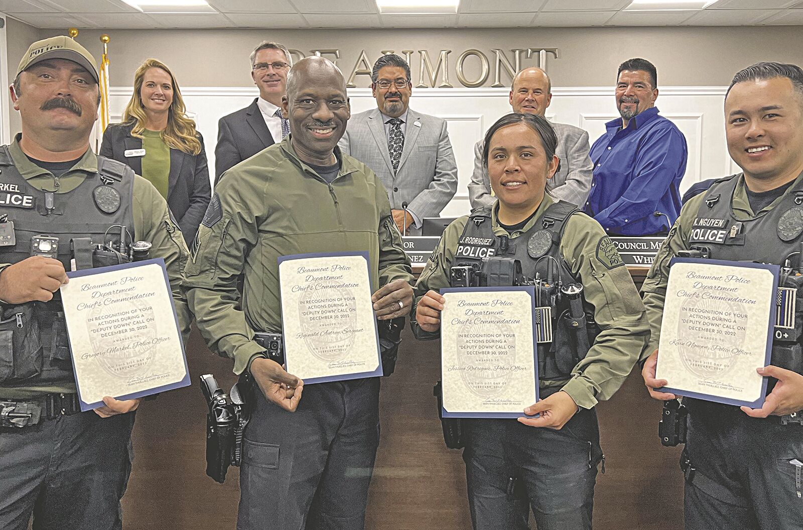 Beaumont officers receive Chief s Commendations News