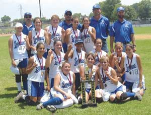 Youth girls all star softball team from Beaumont playing tough