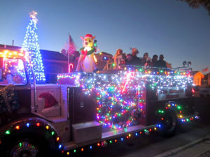 Dashing through the snow in a big red fire truck Sun Lakes