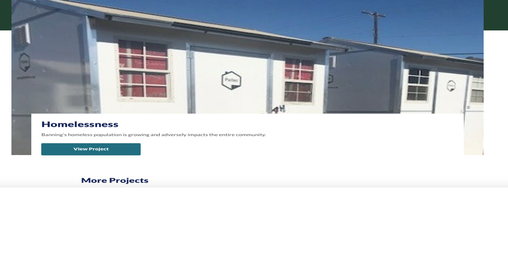 Homelessness, economic development lead discussions on Banning online