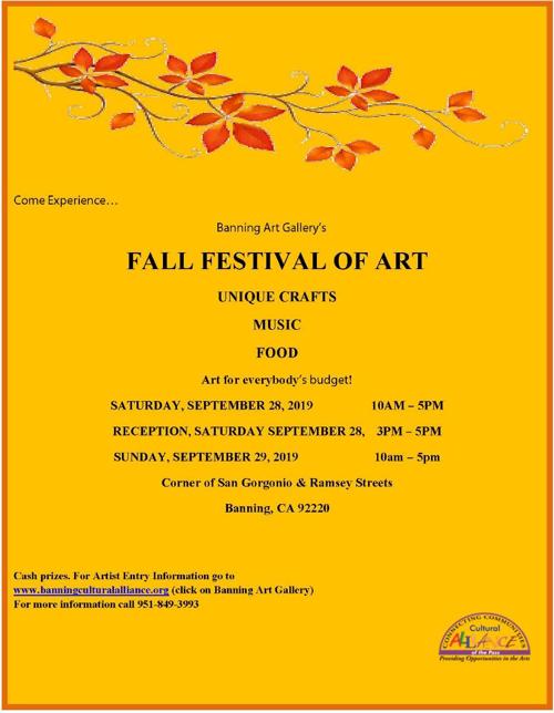 Fall Festival of Art