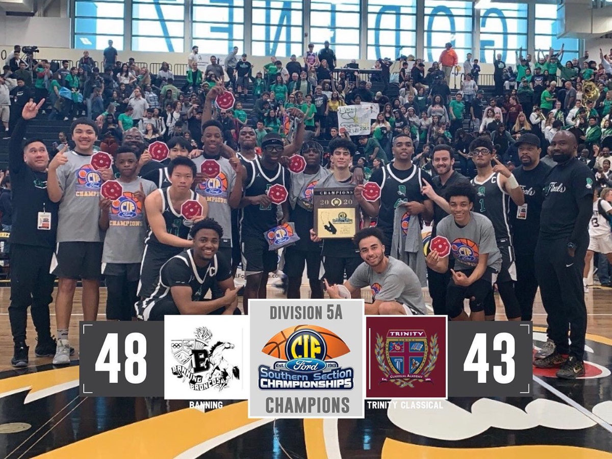 Banning Basketball Teammates Are Division Champs Sports