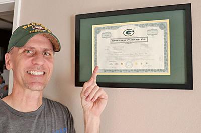 Green Bay Packers Stock Certificate Frame 