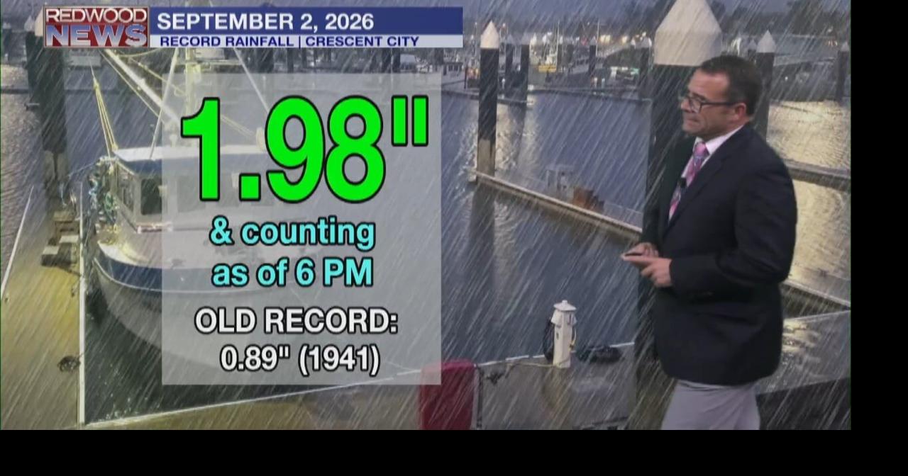 Record Rainfall in Crescent City and more rain on the way