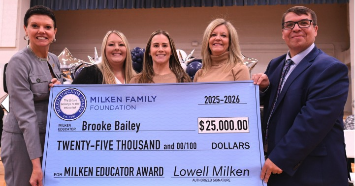 Wyoming County teacher awarded $25,000 Milken Educator Award
