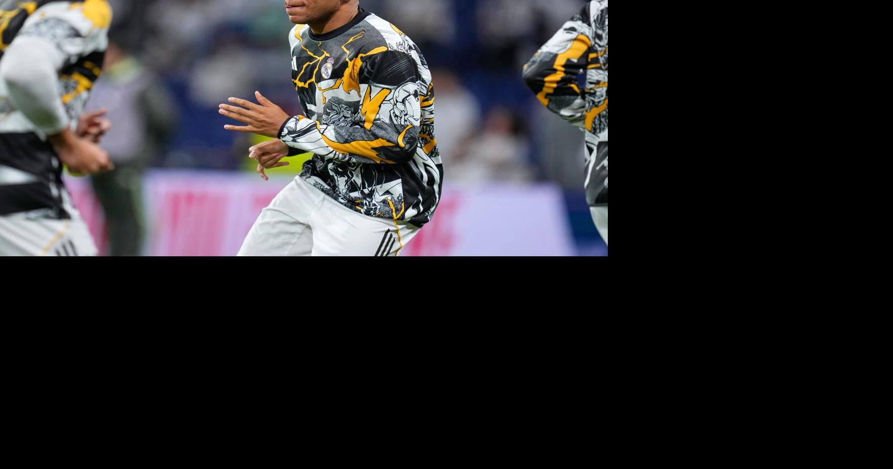 Kylian Mbappe on the bench for Real Madrid vs. Man City in the Champions League