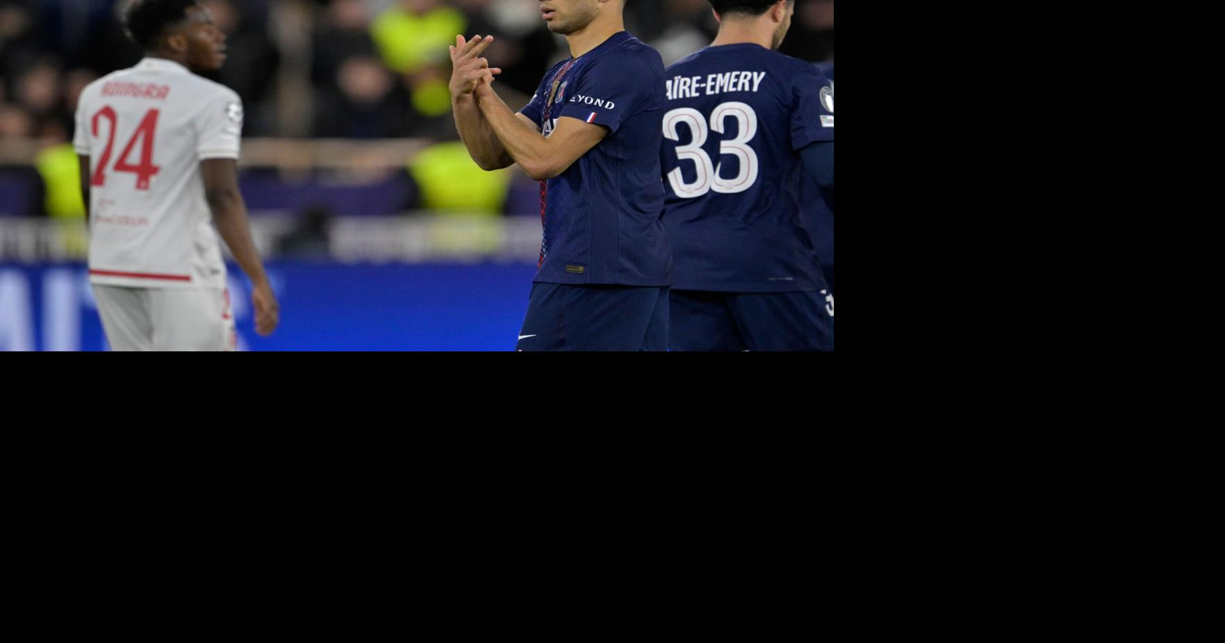 Hakimi starts for PSG against Monaco a day after being ordered to stand trial in a rape case