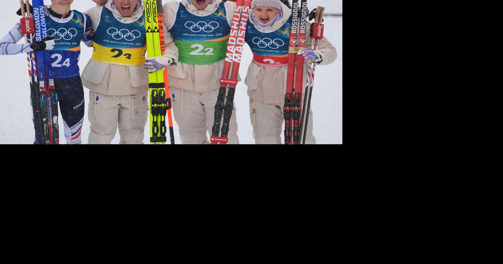 France upsets Norway to win the Olympic men's biathlon relay for the first time