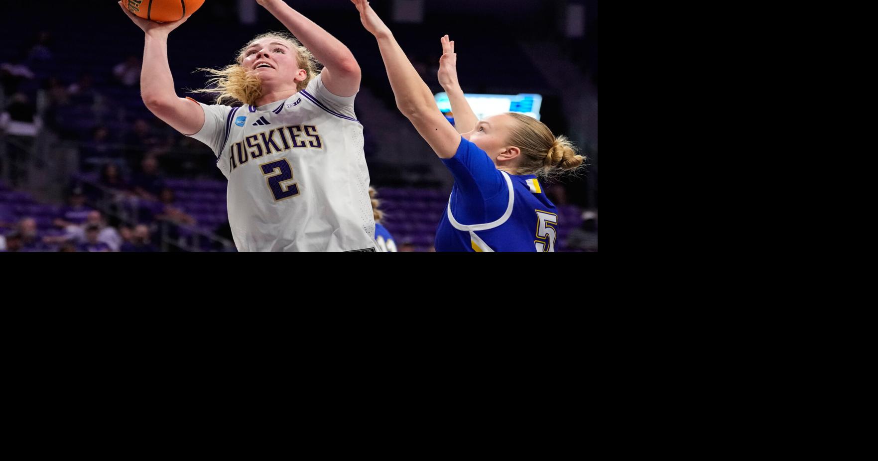Washington beats South Dakota State 72-54 for 1st women's NCAA Tournament win since 2017