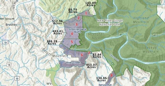 Donor to match pledges to save 2,770 acres at New River Gorge National Park