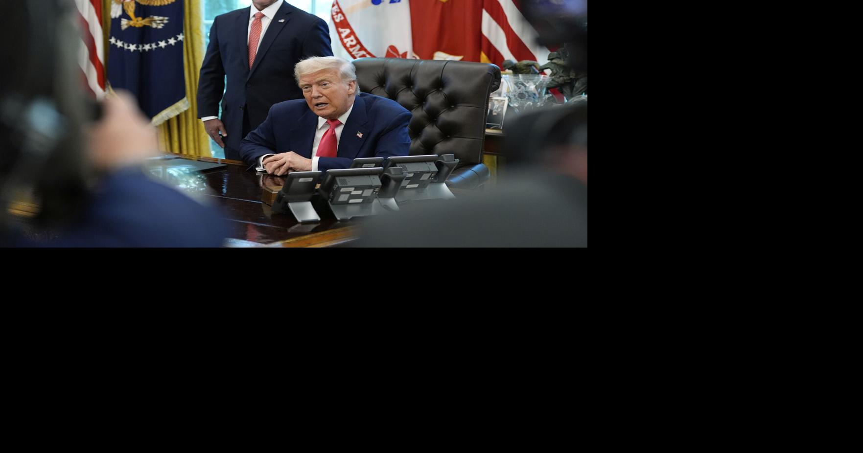 The Latest: Trump departs for high-stakes meeting with Putin in Alaska