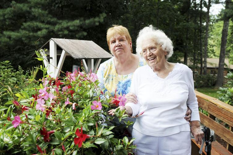 Bayberry Retirement Inn resident flourishes with flower garden