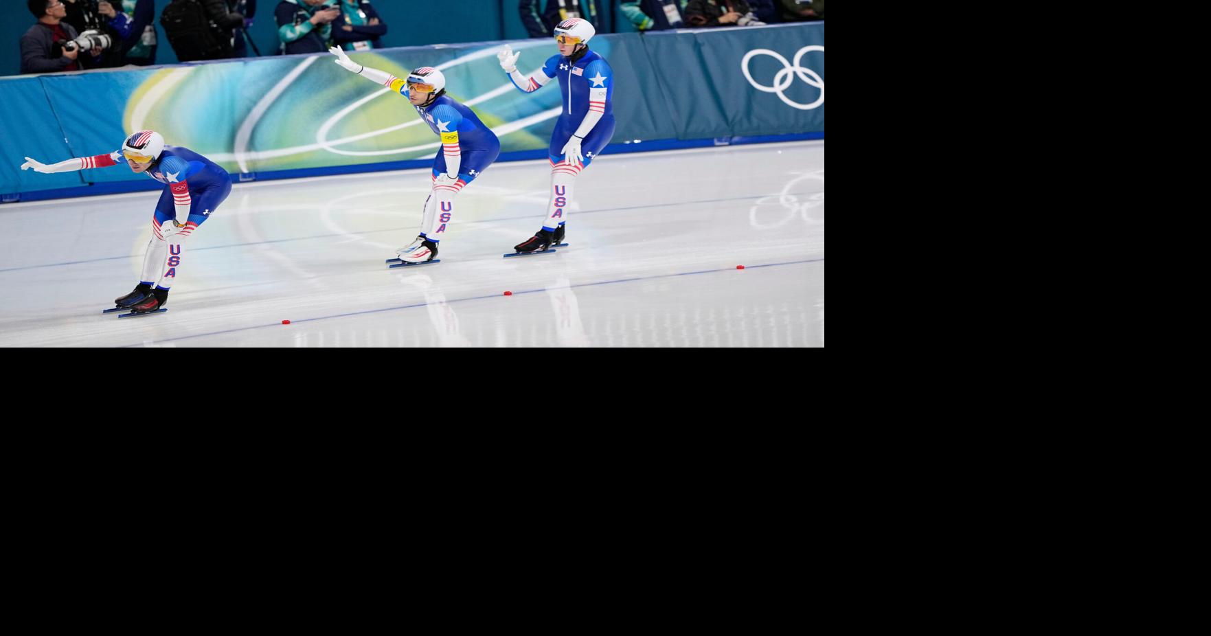The US will face Italy in the men's speedskating team pursuit Olympic final