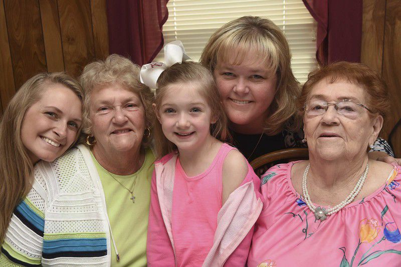 Five generations of women in Bradley family treasure their special bond ...