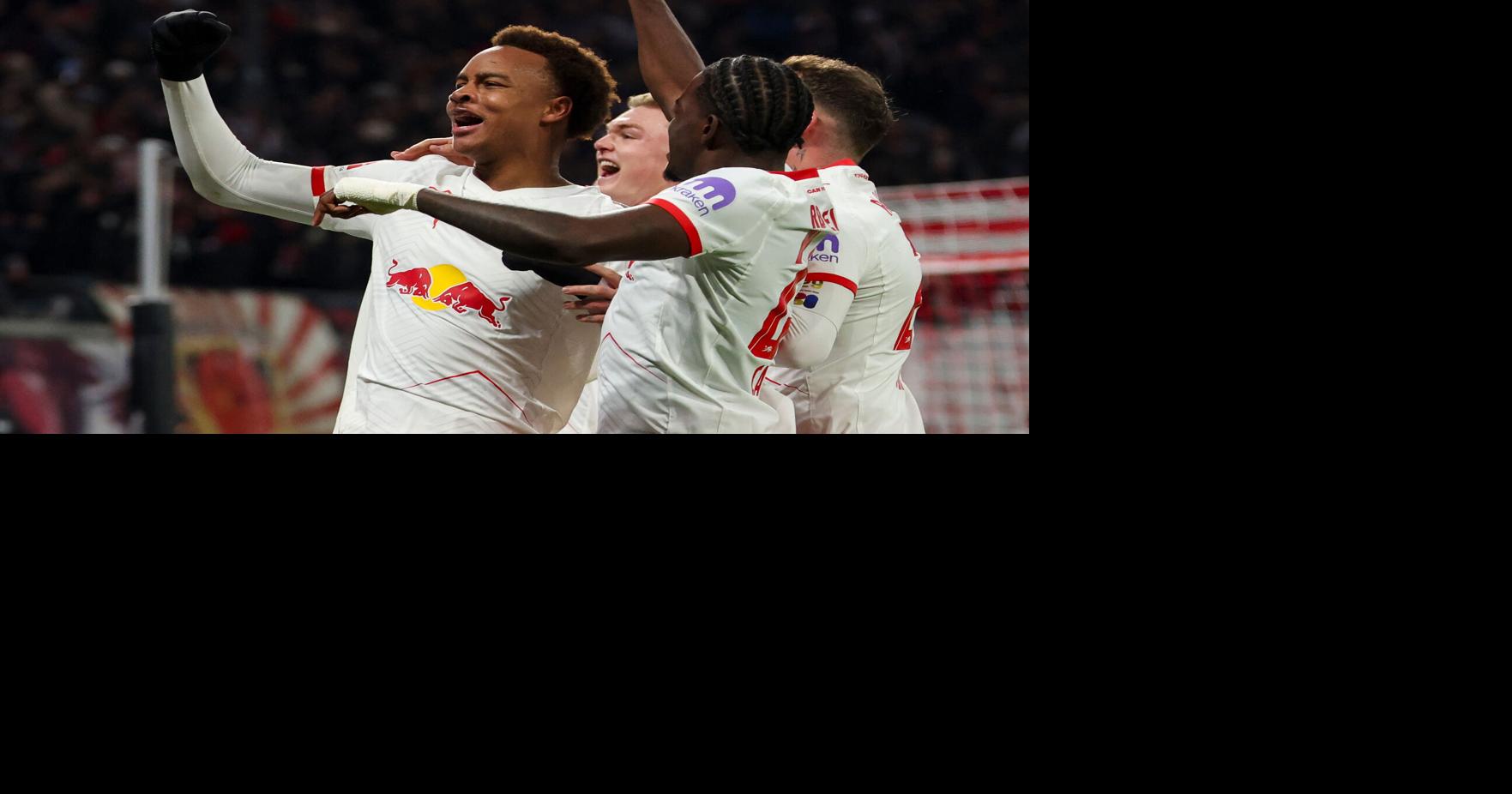 19-year-old Assan Ouedraogo scores for Leipzig after making Germany debut